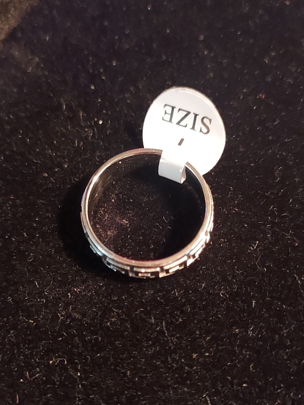 Sterling Silver Mens Size 7  Band Ring -